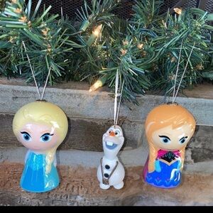 Disney Olaf, Anna & Elsa Frozen Christmas Ornaments